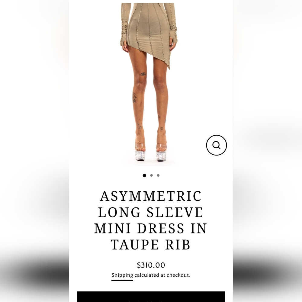 Sami Miro asymmetrical mini - Picture 4 of 4
